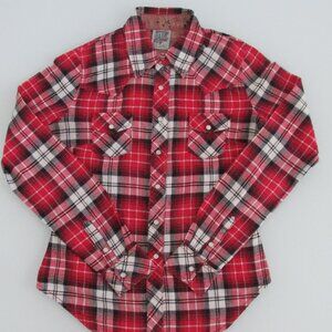 MM Unplugged Women's  Embellished Flannel Western Shirt Size Small